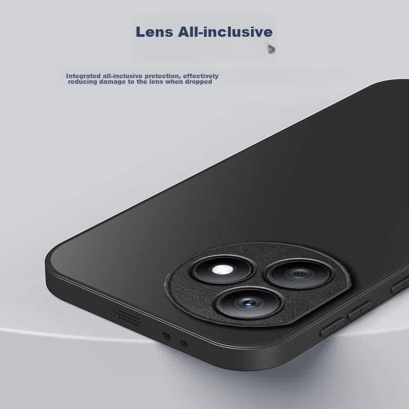 HotFire Phone Case for Honor X50i+, Honor X50I+ Protective Cover, Frosted Full Coverage Ultra-Thin Shockproof Anti-Fingerprint Case - Graphite Black
