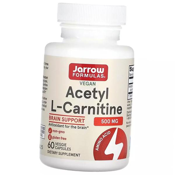 Acetyl L-Carnitine Hydrochloride, Acetyl L-Carnitine 500, Jarrow Formulas 120vegcaps (72345018)