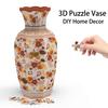 Creative 3D Puzzle Vase Waterproof Artistic Flower Vase Jigsaw Arrange Flowers Building Block Flower Arrangement Vase