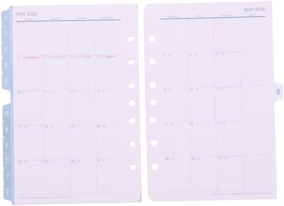 Franklin Planner Original 12-Month Monthly Calendar, January 2026 Start, Sunday Start, Classic Size, 86611