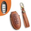 Leather key case Suitable for Nissan Teana Qashqai Jinke car key case Cowhide protective case
