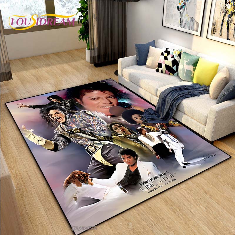 Michael J-Jackson Carpet for Living Room Sofa Table Bedroom Rugs Home decor Kitchen washroom Indoor Outdoor Non-slip floor Mats