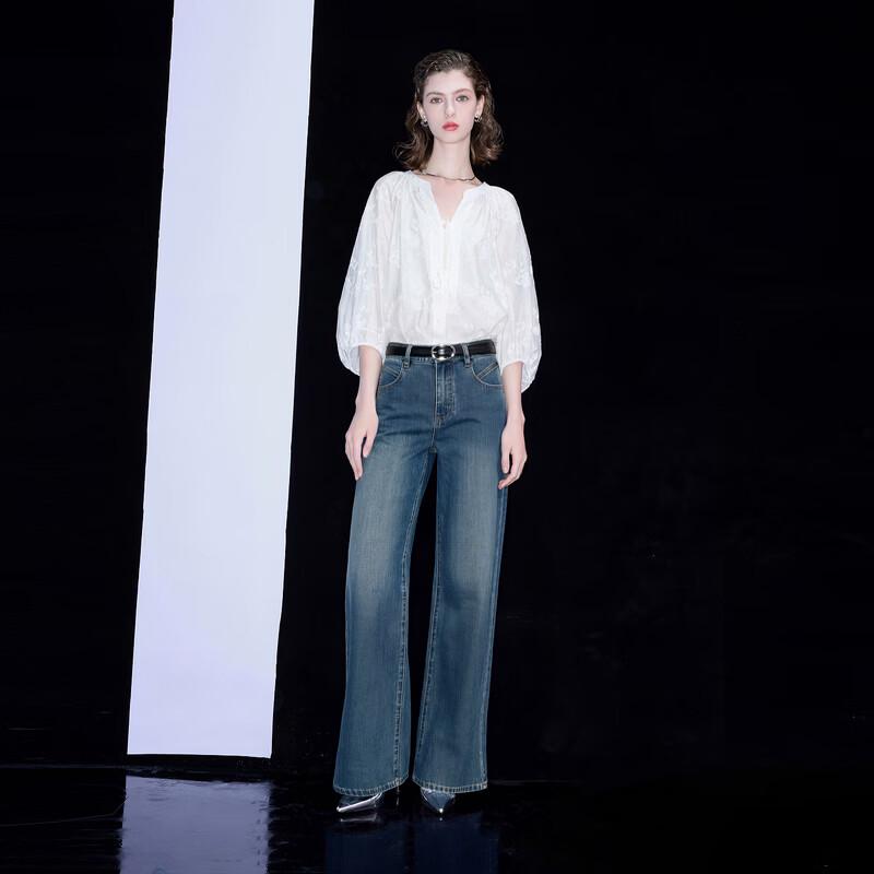 SanCai 2026 Summer High-Waist Straight-Leg Jeans for Women