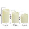 Electronic Candle Lights Simulation Of Plastic Candles Wedding PartyBirthdayDecorations Family OrnamentsDecorations 3-piece Set