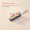Bread Shaped Stress Relief Keychain 1Pc Cute  Decorative Pendant For Handbag Kids Birthday Party Favor