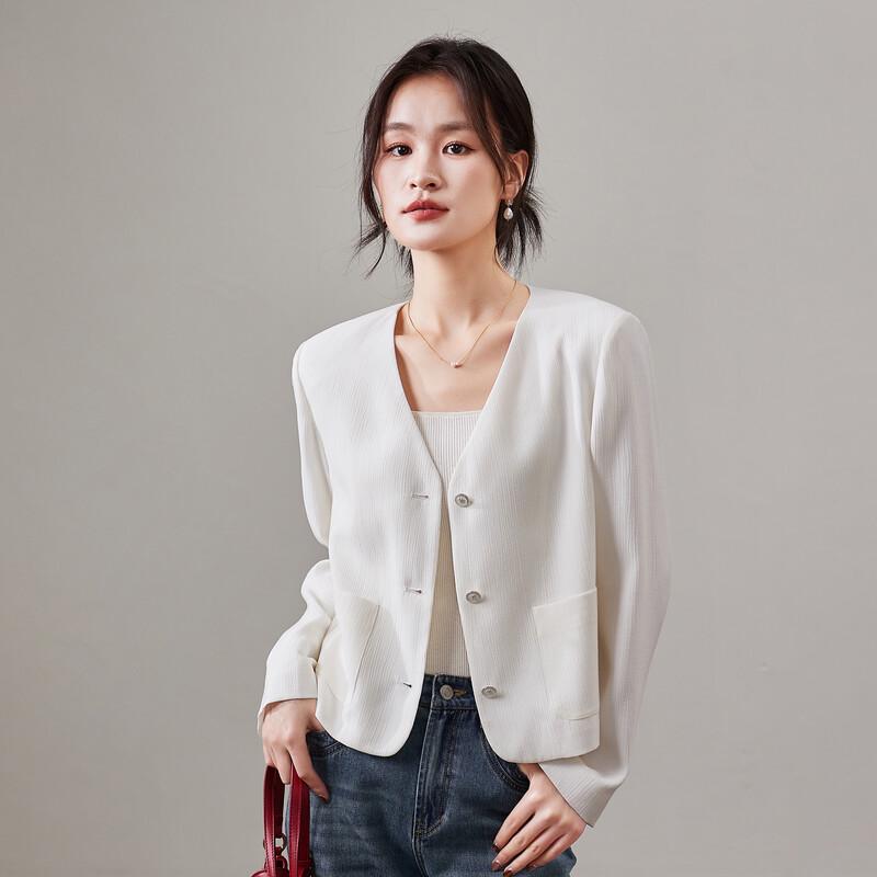 SOFSIL Women s Elegant V-Neck Short Jacket L