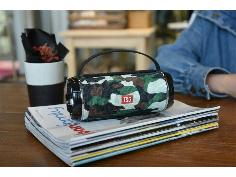 TG116C Portable Fabric Bluetooth Speaker with Subwoofer & Card Slot