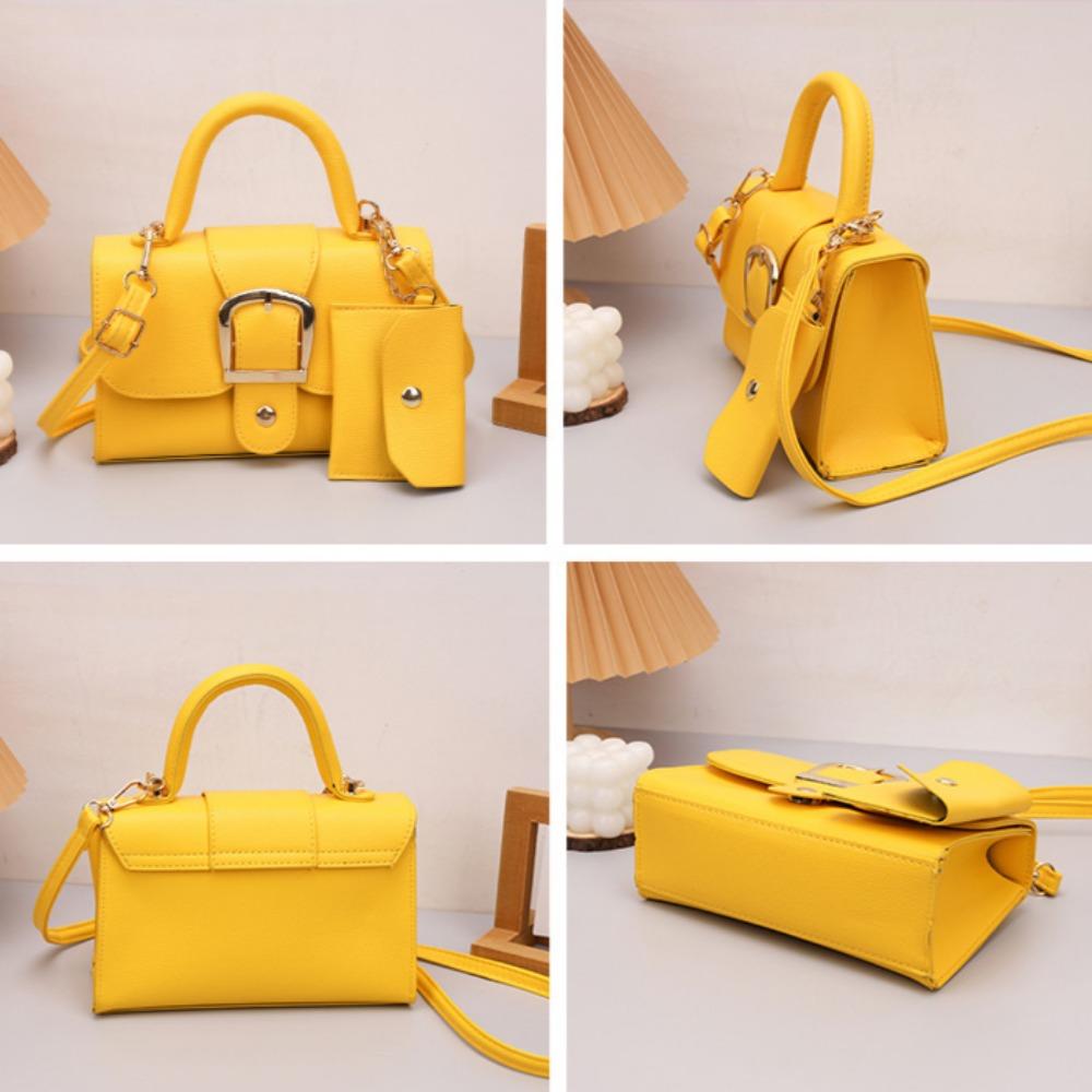 Cukierkowy kolor 2024 lato nowy model, prosty i retro, modna torba crossbody, przenośna mała kwadratowa torba na jedno ramię, torba damska