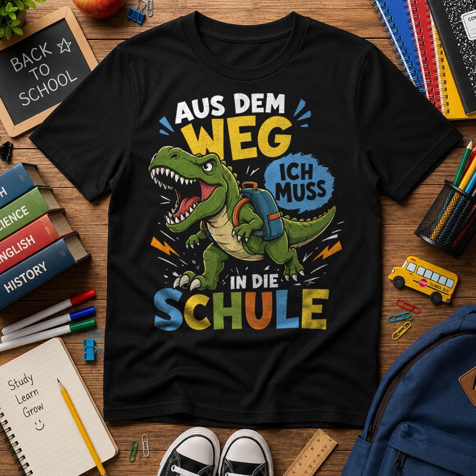 Dinosaur First Day of School - Out of the way, I have to go to school! - Kids Premium T-Shirt 3XL