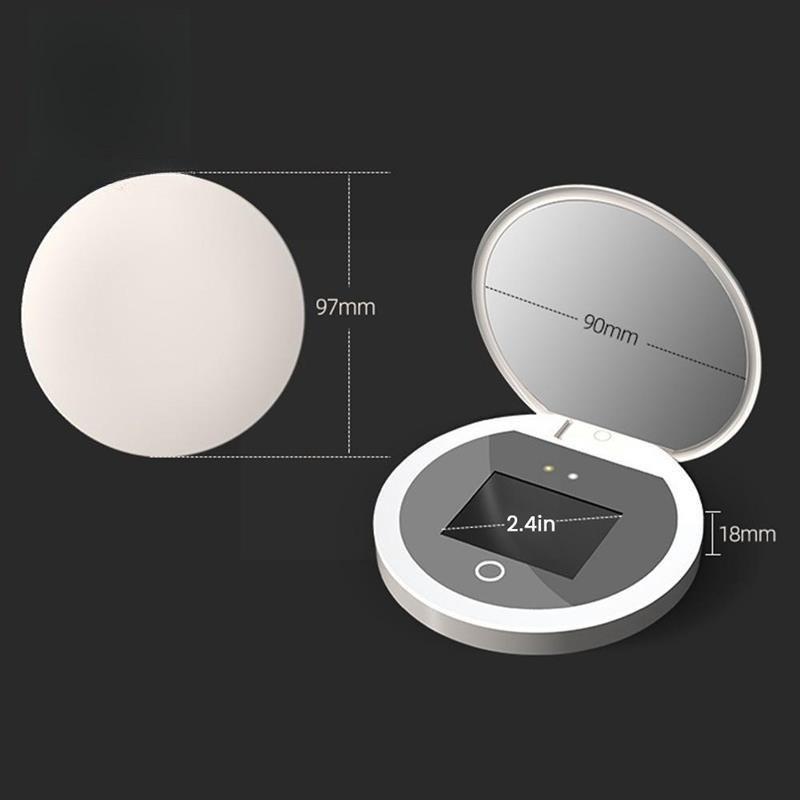 Smart UV Sunscreen Test Camera Makeup Mirror with LED Makeup Mirror Beauty Sunscreen Detection Vanity Mirror
