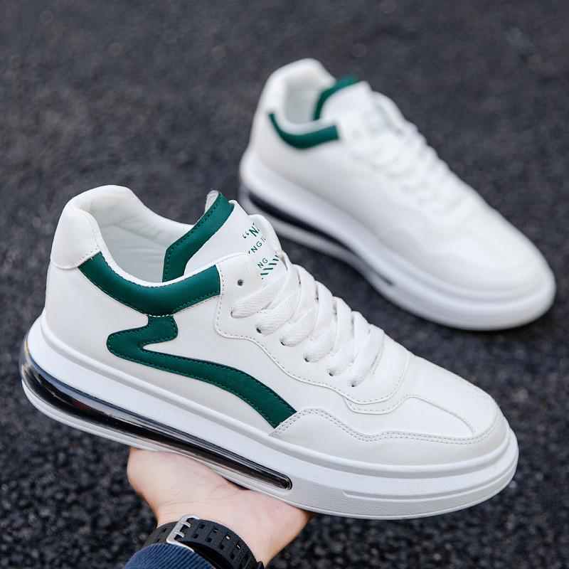 

Весна 2024 года, новые мужские туфли, мужская корейская версия трендовой обуви, кроссовки, модные повседневные белые туфли, низкие кроссовки 44 чёрный