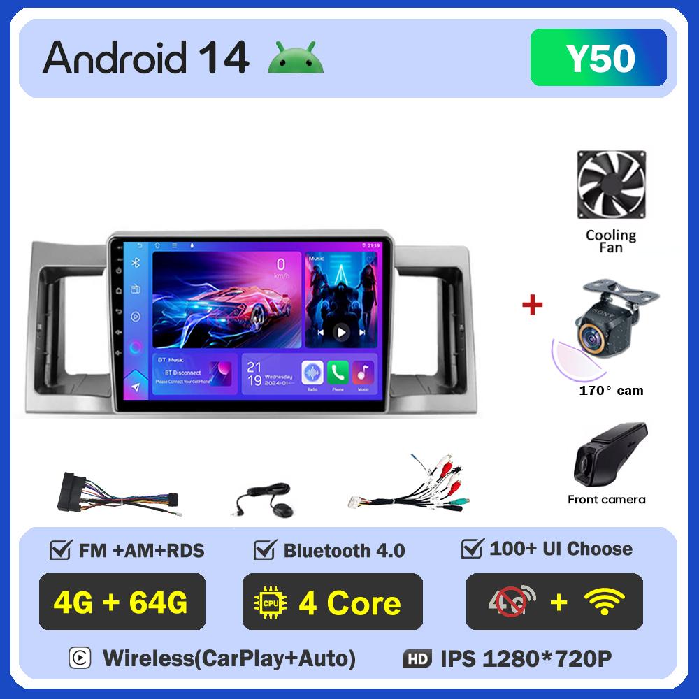 Car Video Player For Geely SC7 2011 -2015  Carplay Android 14 Auto Radio Intelligent System GPS Navigation Touch Screen 5G Wifi
