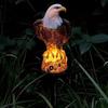 1PC Solar Lawn Light Outdoor Decoration Garden Light Garden Atmosphere Landscape Light Resin Creative Eagle Light Ground Plug Light