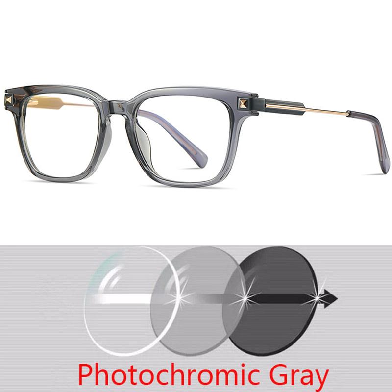 Men Square Frame Metal Bow Glasses New Style Flat Top Optical Prescription Eyeglasses with Insertion