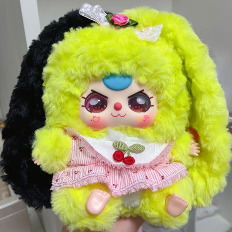 Echtes Kawaii Baby Drei Lilien Kaninchenstadt 4. Niedliche Peripheriefiguren Kreatives Kinder Mädchen Überraschungsgeschenk