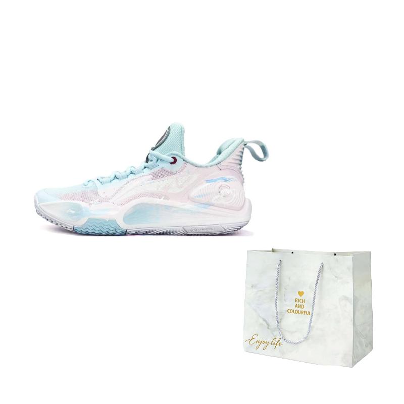 Li Ning Speed 9 Pink Memories Тканевая амортизация Нескользящая Износостойкая Низкие Баскетбольные Кроссовки Унисекс ABPT001-6() 39
