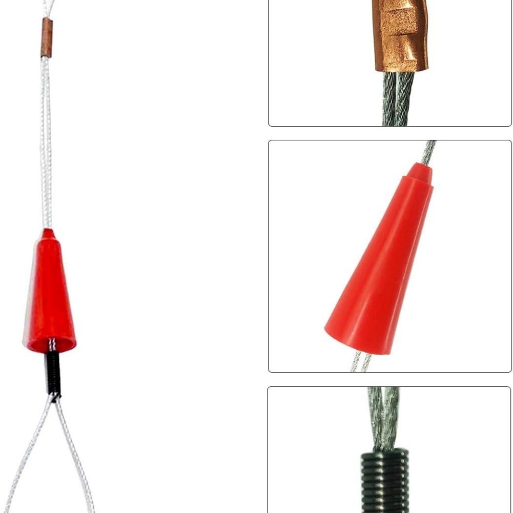 Fish Tape Puller System with Ergonomic Waterproof Handles and Adjustable Tighteners for Consistent Wire Threading Control