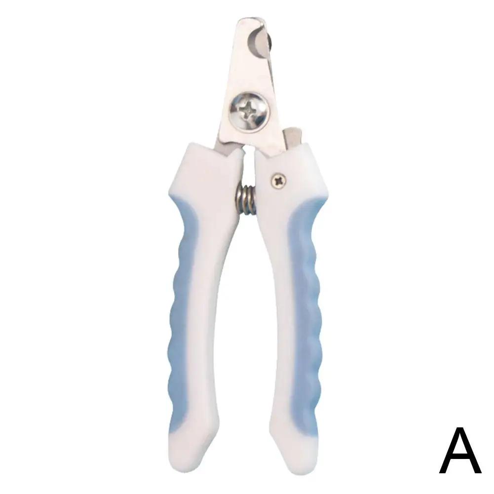 

Щипчики для ногтей домашних животных, триммер для ногтей для больших собак, кусачки из нержавеющей стали, многофункциональные стальные ножницы для ухода за плюшевыми мишками Y1J0 синий