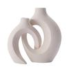 Nordic Ceramic White Vase Ins Style Creative Flowerpot Flower Arrangement Simple High Sense Wholesale European Entry Lux