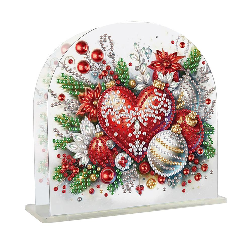 Diamond Painting Napkin Holder Rack Desktop Ornament Diamond Painting Tissue Storage Rack Acrylic Double Sided Xmas Table Decor