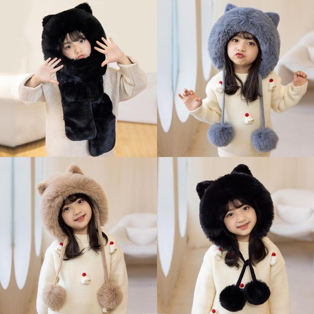 Kleinkind Strickmütze mit Ohrenklappen und Tierdesign für Wärme in kalten Jahreszeiten