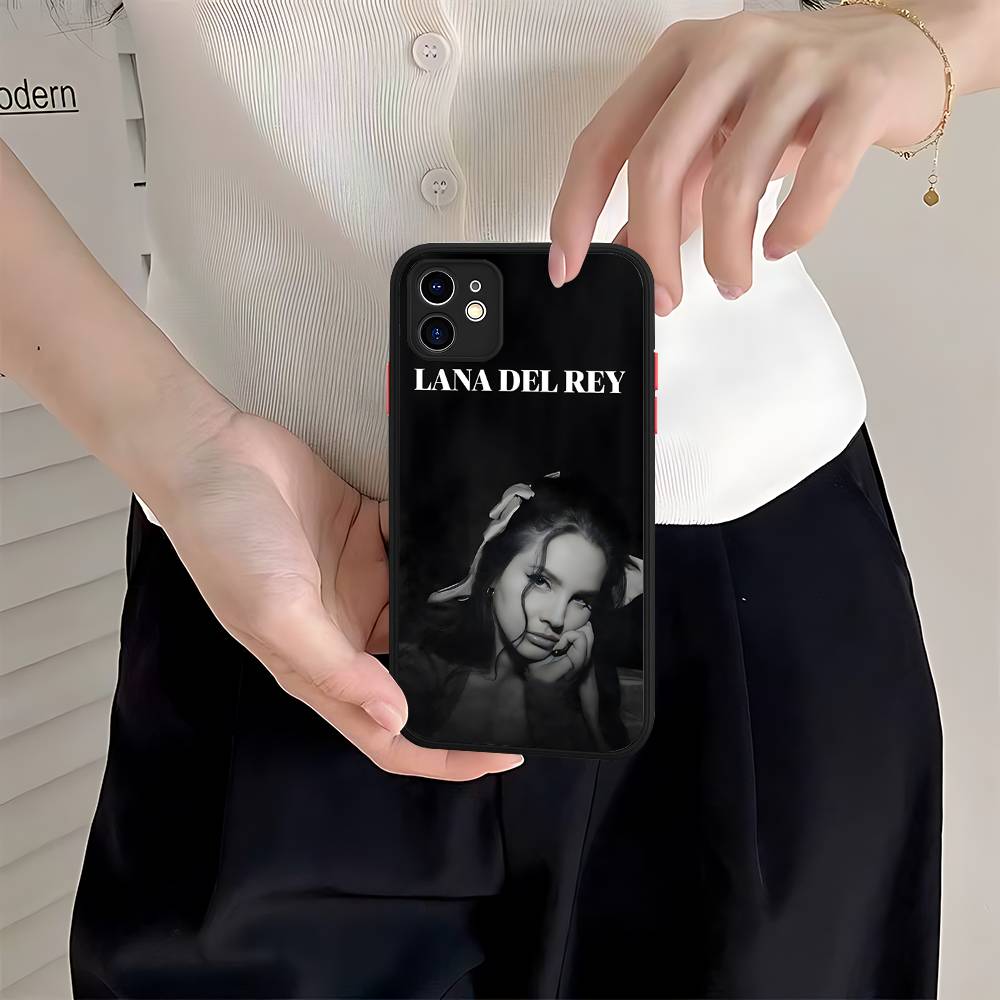 Singer Lana Del Rey For IPhone Air 16 15 14 Plus 13 12 11 Pro Max Matte Cover Jelly Shockproof Phone Case