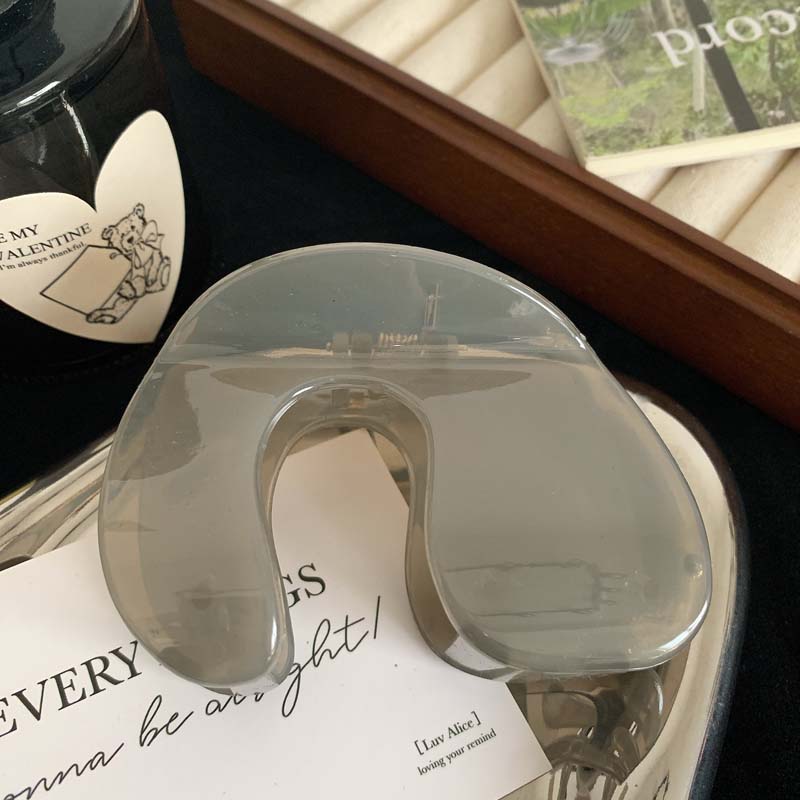 Fashion Jelly Color Grab Hair Clips For Women Girls Elegant Acrylic Large Clamp Hairpin Shark Cawl Clips Hair Accessories