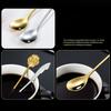 Coffee Tea Stirring Spoon Stainless Steel Dessert Spoon, Gold (BPA Free, No FDA)