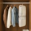Mesh Hanging Clothes Organizer Visible Large Capacity Clothes Hanger Bag Space Saving with Hook Clothing Storage Bag Home