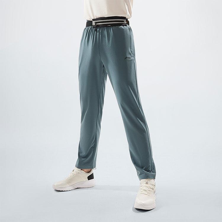 Li Ning Fitness Series Knitted Sweatpants Men's Snail Dark Cyan AYKU459-7