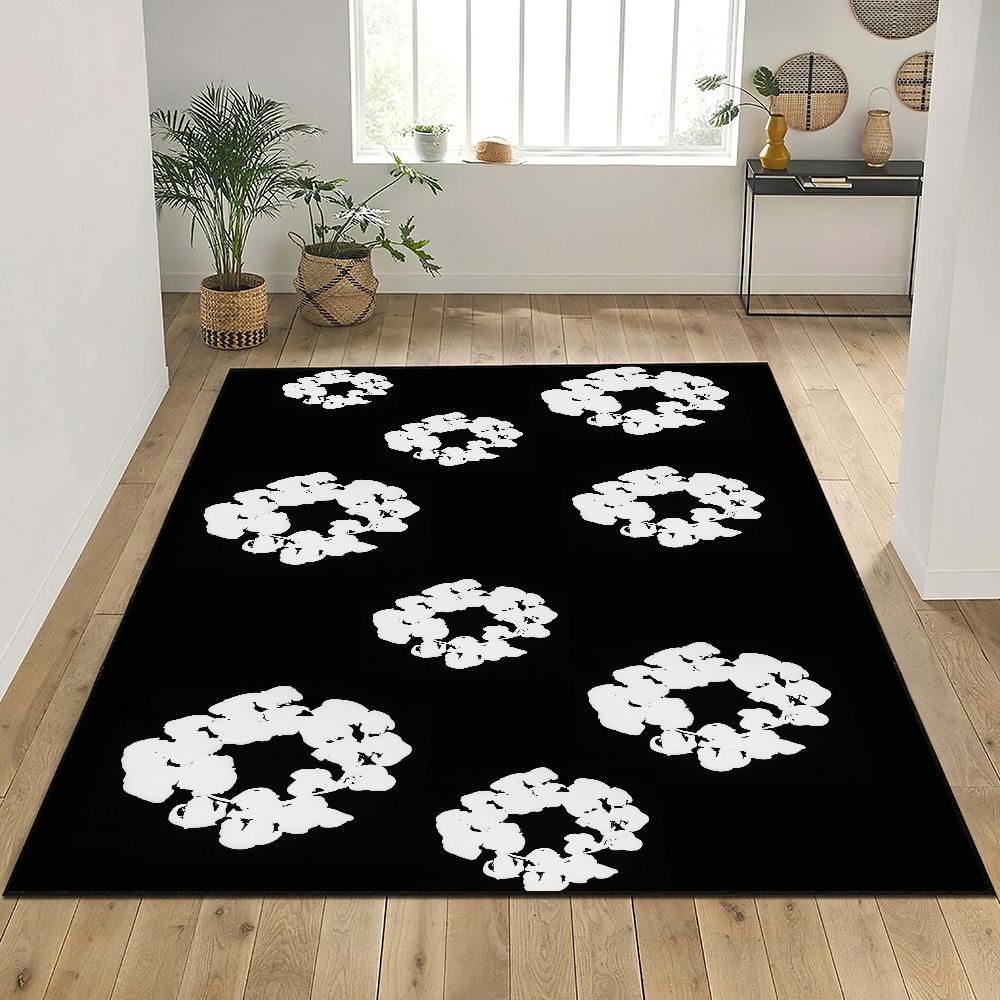 Luxury D-Denim T-Tears Door Mat Entrance Non-slip Washable Kitchen Carpet Living Room Hallway Rug Bathroom Decoration
