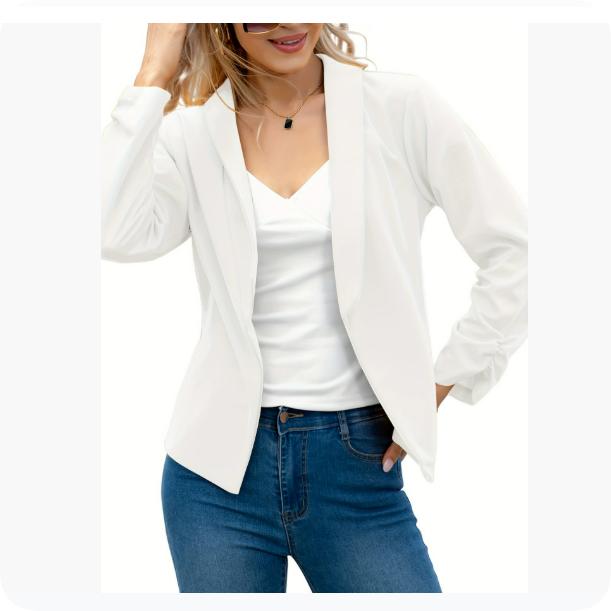 

Autumn Fashion Jacket Double-layer Suit Lapel Small Suit XXXXXL белый