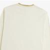 Fred Perry Long Sleeve Twin Tip T shirT Ecru Honeycomb Marmalade Afpm2439602 X01