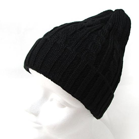 NEWHATTAN Cable Watch Cap (Used) (Black)