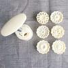 Jelly Mooncake Mould Plastic Mooncake Mold Press With Cookie Stamps Round Chinese Traditional Moon Cake Mold   0086