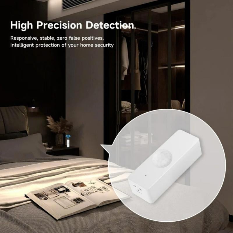 Wireless PIR Motion Sensors Human Movement Detector for Efficient Home Monitoring Supports WiFi or ZigBee3.0 Connection