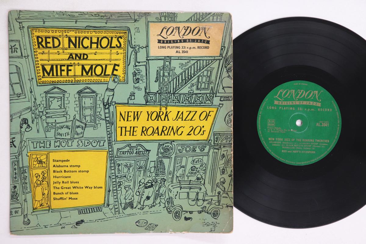 

10inch Record RED NICHOLS, MIFF MOLE - New York Jazz Of The Roaring 20 s AL3541 LONDON 1955 UK Jazz Used
