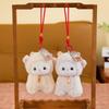 Kawaii Little Lamb Plush Keychain 1Pcs Charming Money-Attracting Stuffed Toy Portable Car Key Ornament for Kids Gift