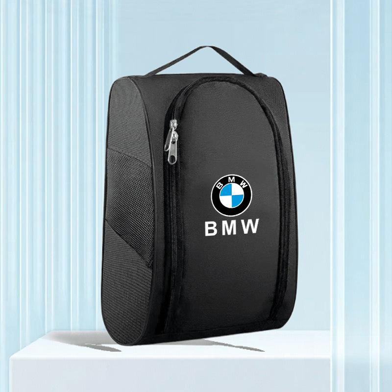 Car Logo Shoes Storage Pouch with Zipper Closure Travel Bag Sport Bag For BMW F30 F10 G20 G30 G32 X1 F48 X2 X3 F25 G01 X5 G05 X6 kyzh45