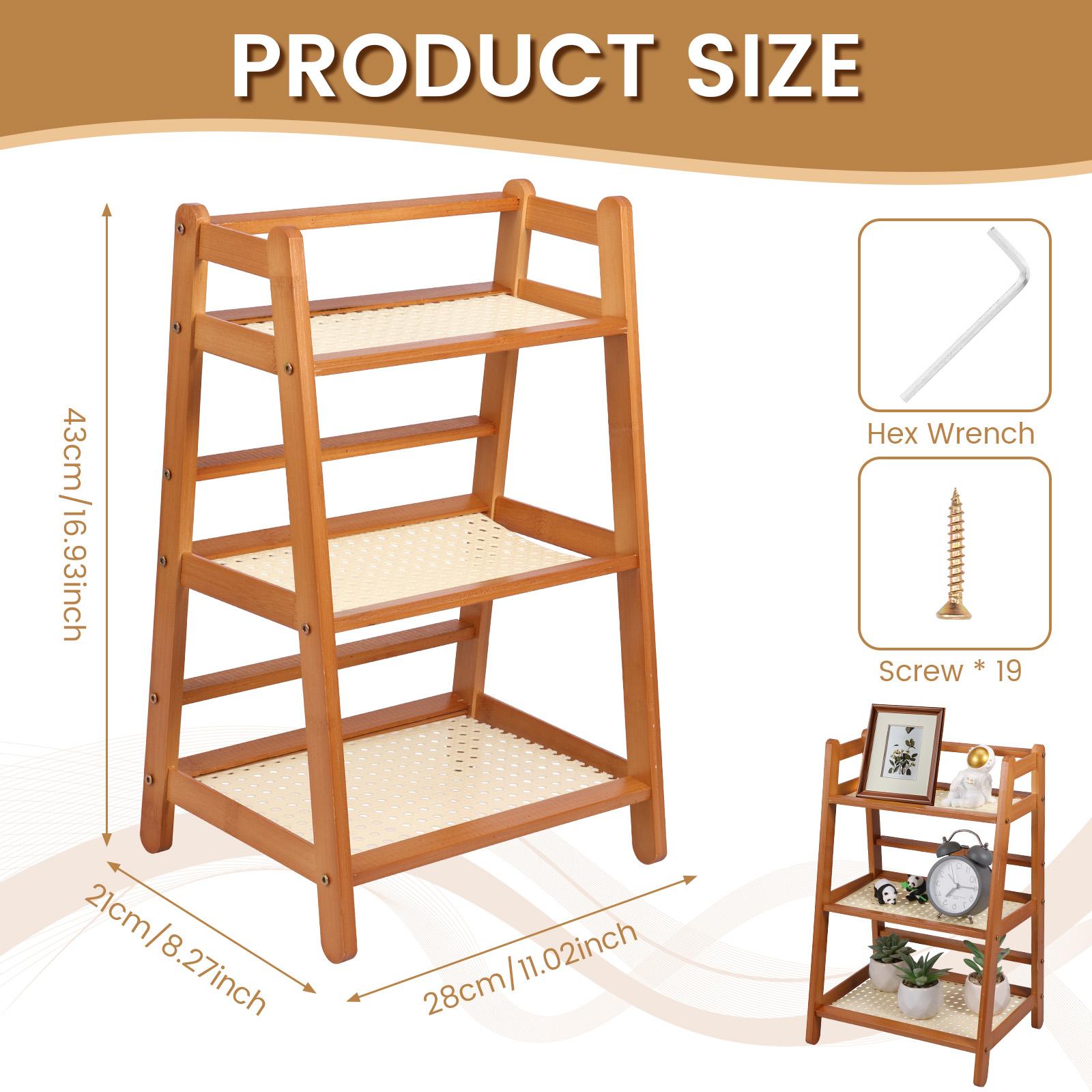 23-ярусный бамбуковый органайзер для столешницы многоцелевая настольная полка для растений для кухни туалетного столика и домашнего хранения стеллаж для демонстрации 2090₽