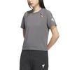 Adidas Future Style Round Neck Casual Breathable Fashion Sports Short Sleeve Raglan T-Shirt Women T-Shirts Gray KC3766