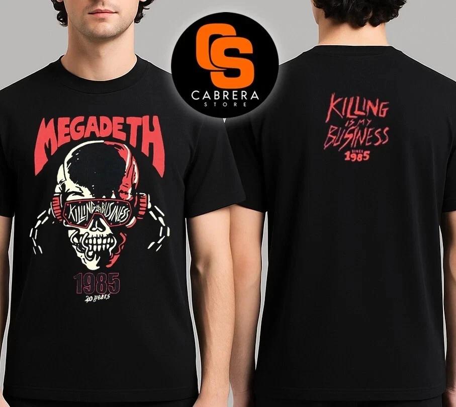 

Femmes À Manches Courtes T-shirt Streetwear -2025 Nouveau Style Été MEGADETH Vic Tête Grille Américain Rétro Rue Hommes Et S