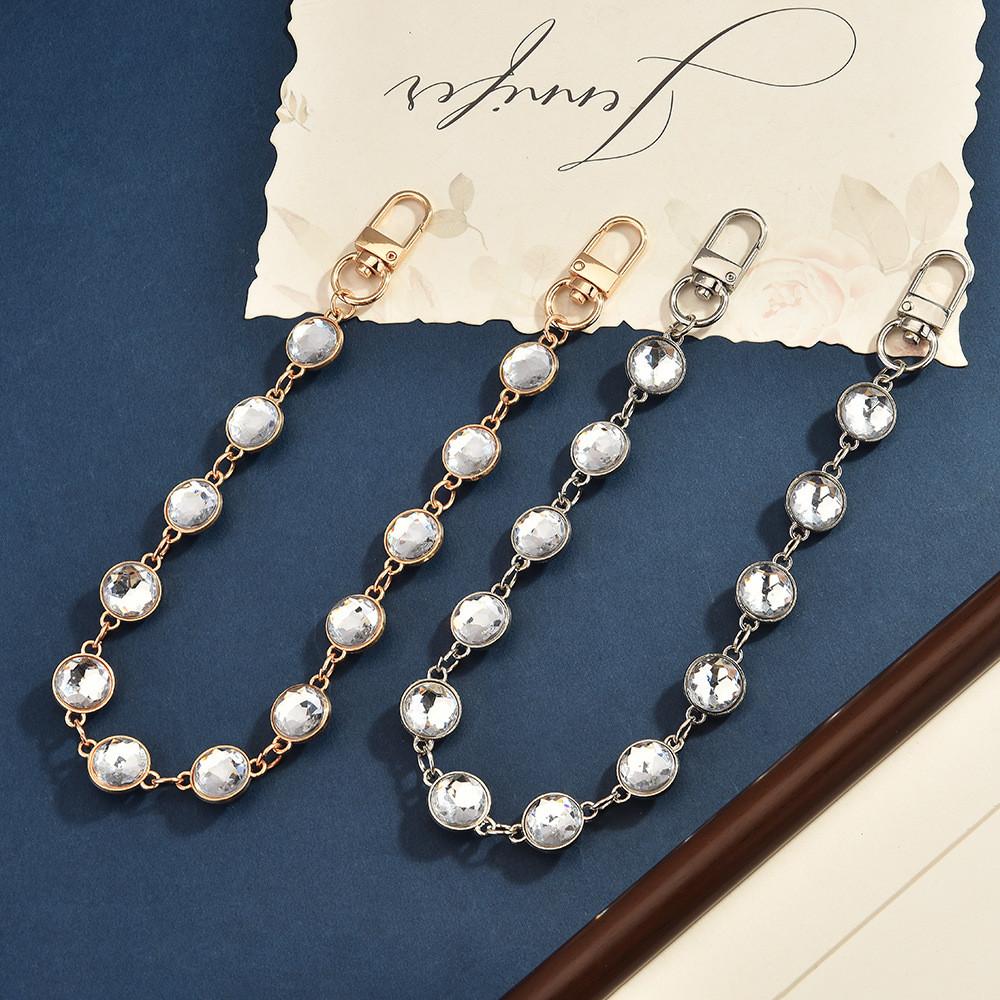 Water Diamond Bag Chain With Removable Strap For Elegant Evening Clutches