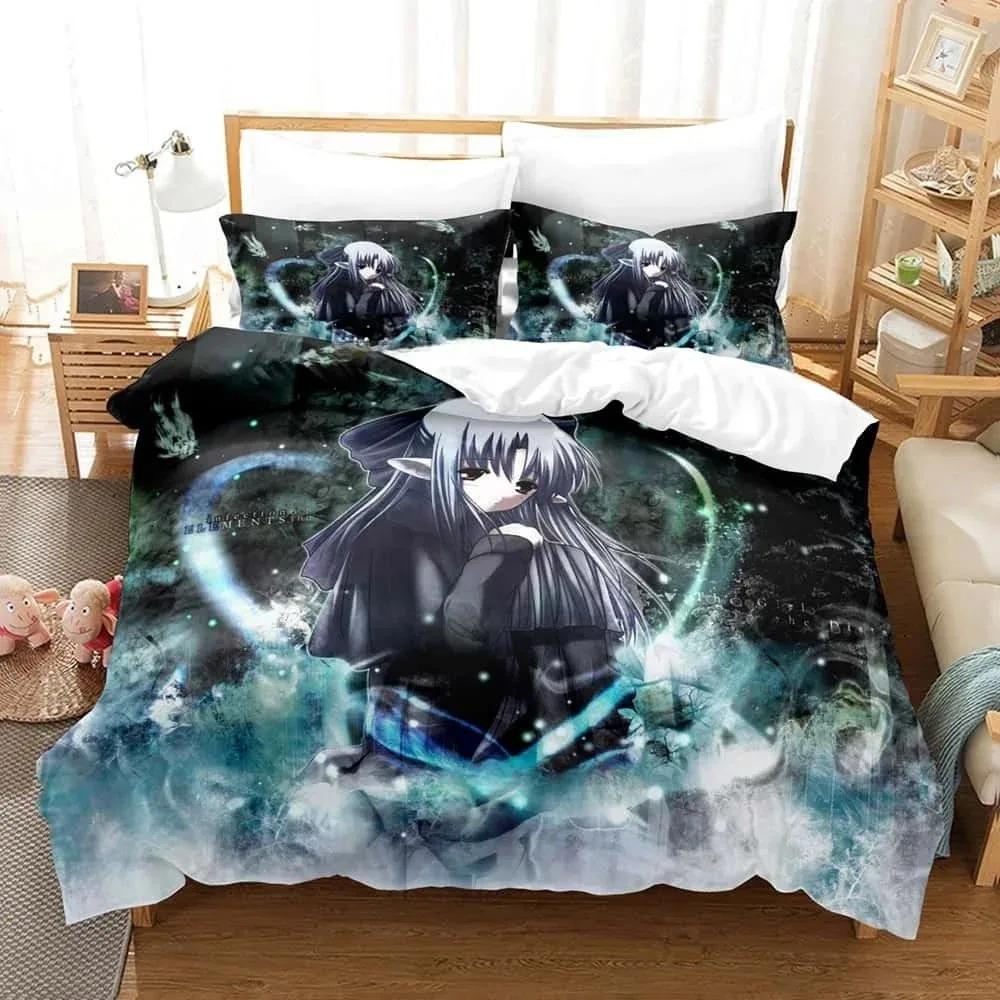 Set da letto cartoni animati stampati in 3D Melty Blood Neco Arc Singolo Piazza e mezza Matrimoniale King Size Set da letto Camera da letto per adulti e bambini Set copripiumino