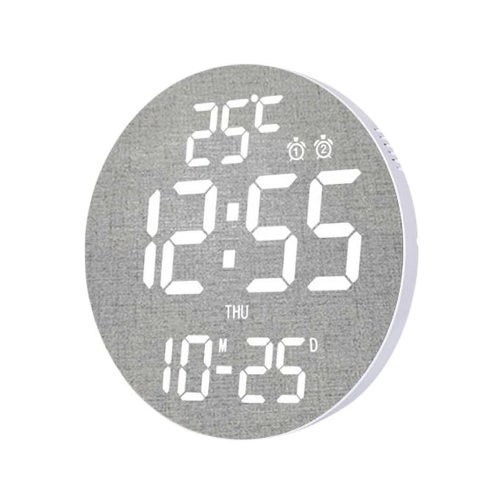 GOLWIS WiFi Digital Wall Clock with LED, App-enabled, Color and Gradient Illumination, Large Numbers, Wi-Fi Connectivity, Temperature, Time, Date,