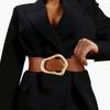 Elastic Women Waistband Belt Retro Leather Belt Fashion Pin Buckle Belt  Waist Seal