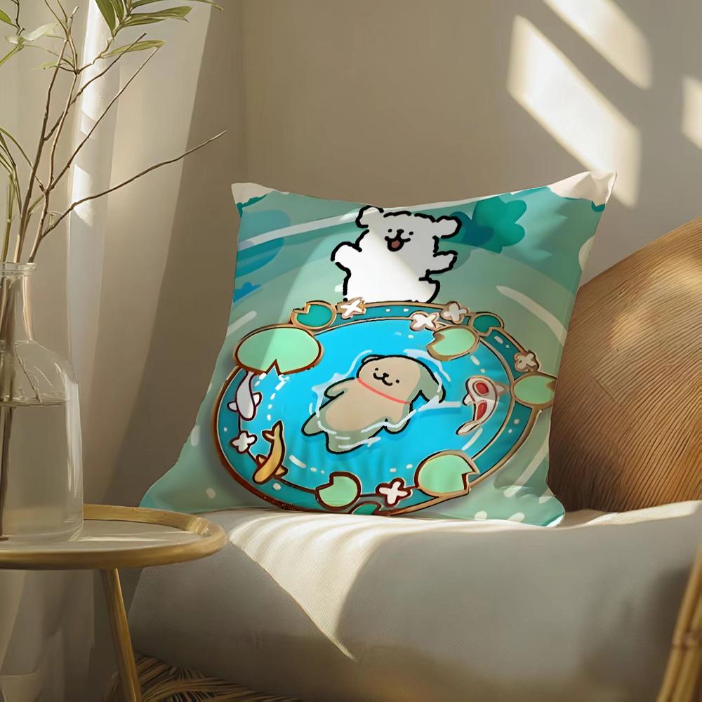 

Korean Line PPuppy Pillow Case Pattern Printed Pillowcase for Living Room Sofa Cushion Cover Bedroom Decor 30x30 cm