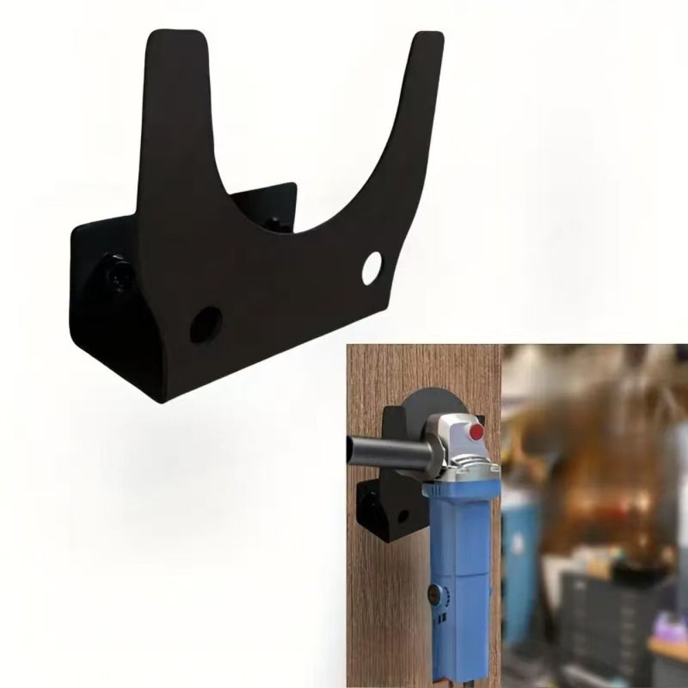 Easy Install Rust-Resistant Angle Grinder Holder Heavy-Duty Universal Power Tools Mount Steel Wall-mounted Bracket Workbench