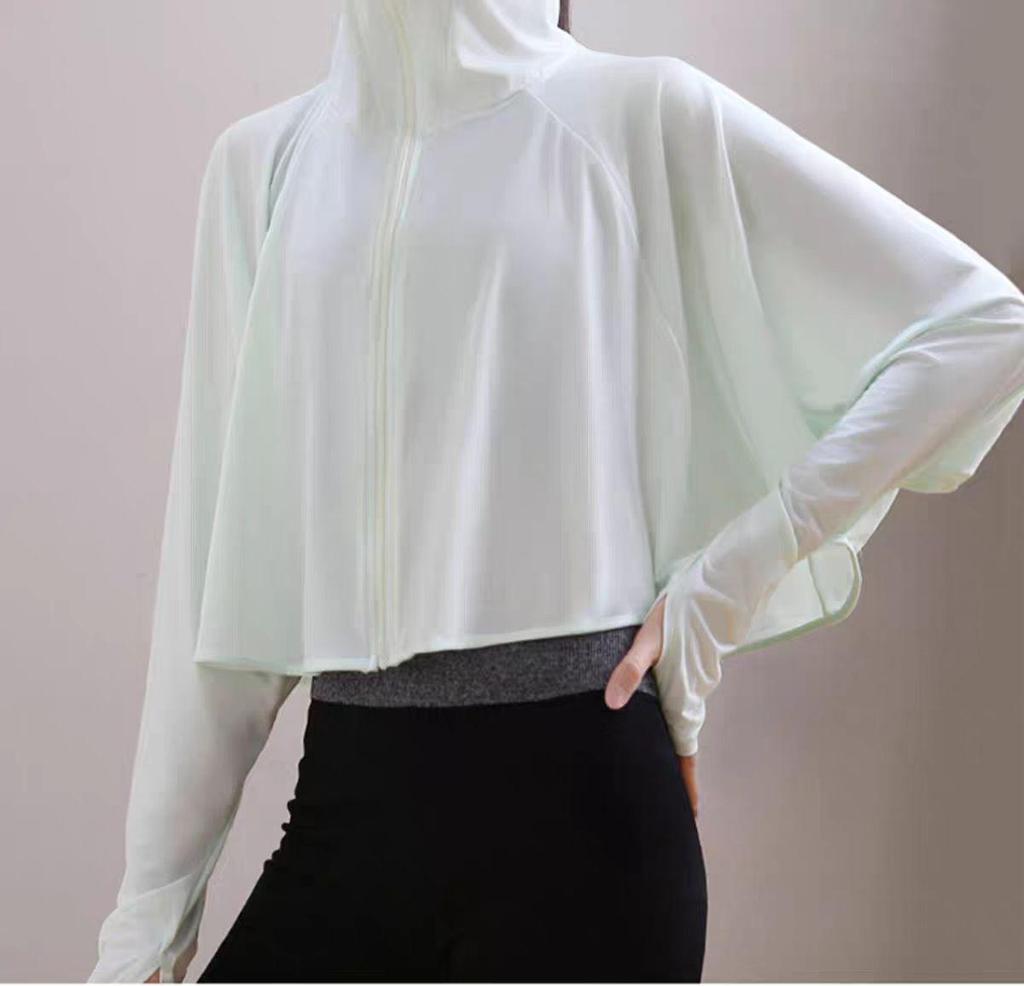 Women's Large Brim Sun Protection Ice Silk Jacket - 2025 Summer UV Shield for Cycling and Electric Scooters