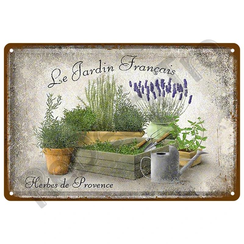 Retro Sign Home For Garden Outdoor Gardening Flowers Vintage Metal Sign Funny Plants Wall Decor Home Sweet Tin Sign Farm Birds